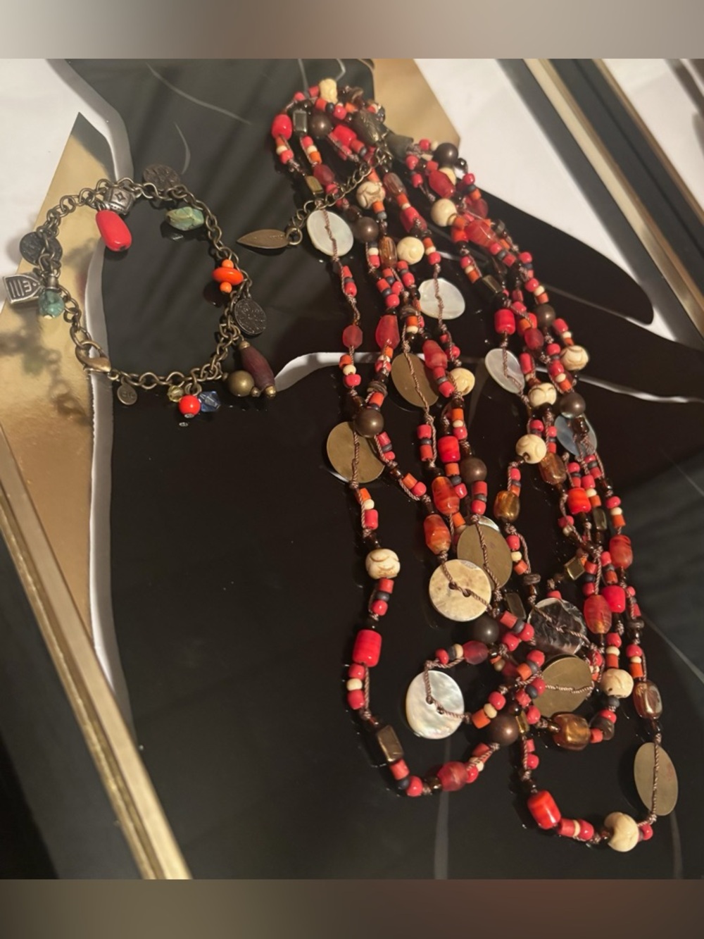 4 Vintage Necklaces ( Coldwater Creek & Ann Taylor) and 2 Bracelets #122 - Picture 11 of 16